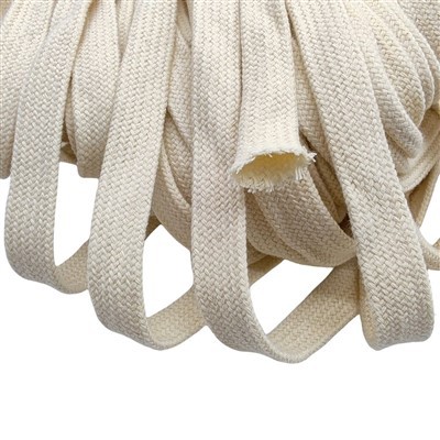 Cordón de algodón plano